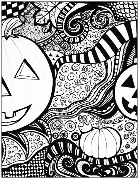 halloween coloring pages adults